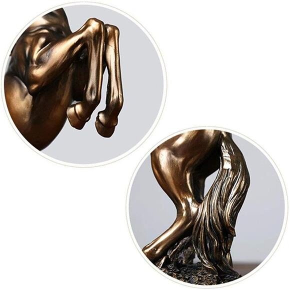 Standing Horse Resin Statue for Home Decor Animal Ornament Sculpture - Picture 5 of 8